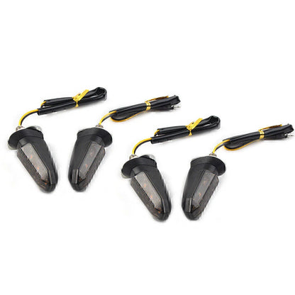 Smoke LED Turn Signal Indicator Lights for Universal Motorcycle