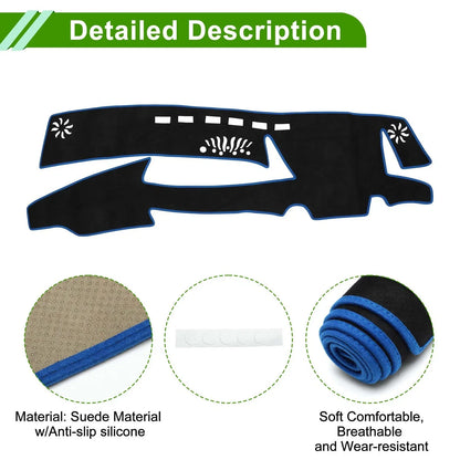 Dashboard Cover Mat for Lexus ES 2019-2022 Sun Protector Pad Black Blue
