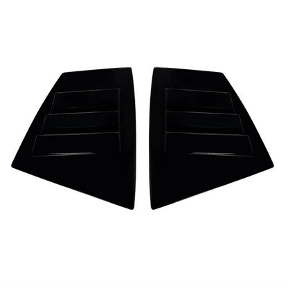 Black Rear Quarter Window Louvers for Subaru WRX STI (2014-2021)