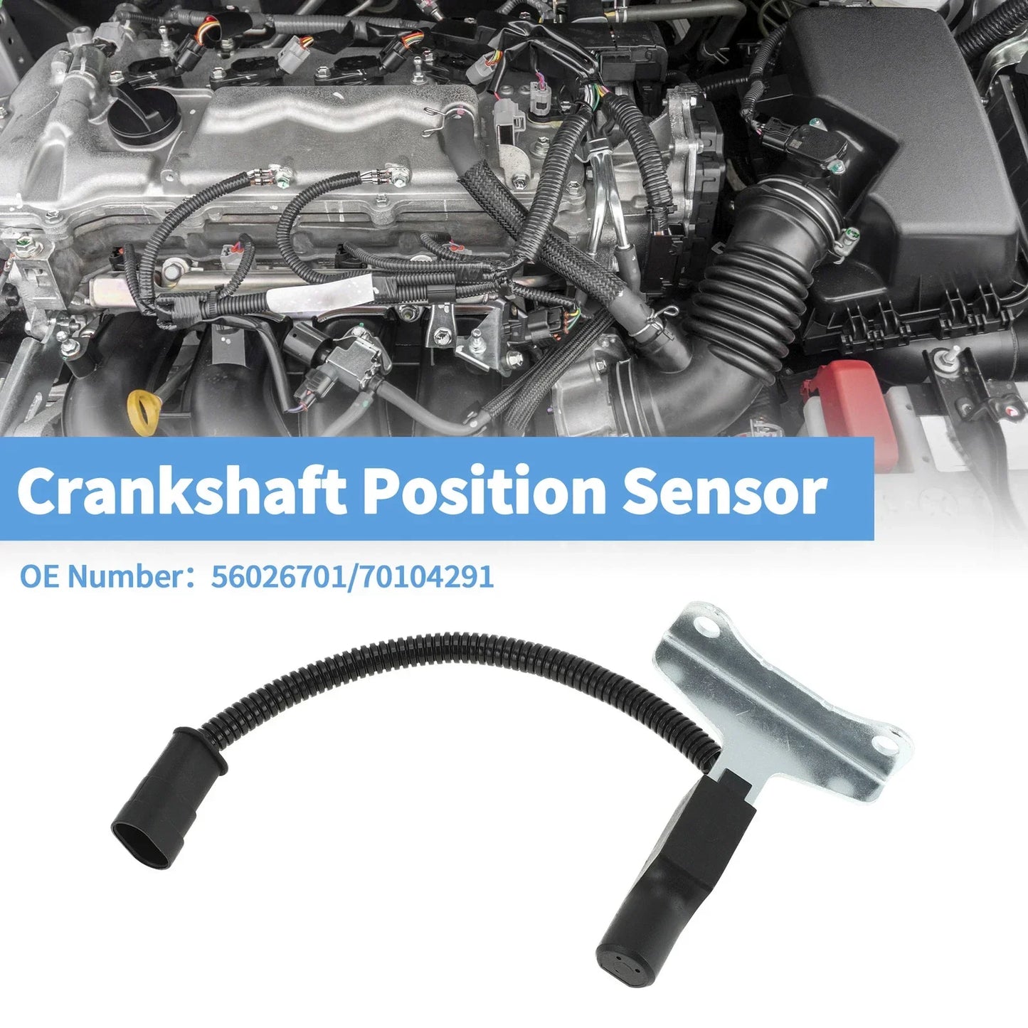Crankshaft Position Sensor for Dodge B150 3.9L 5.2L (1990-1993) 1 x Pc