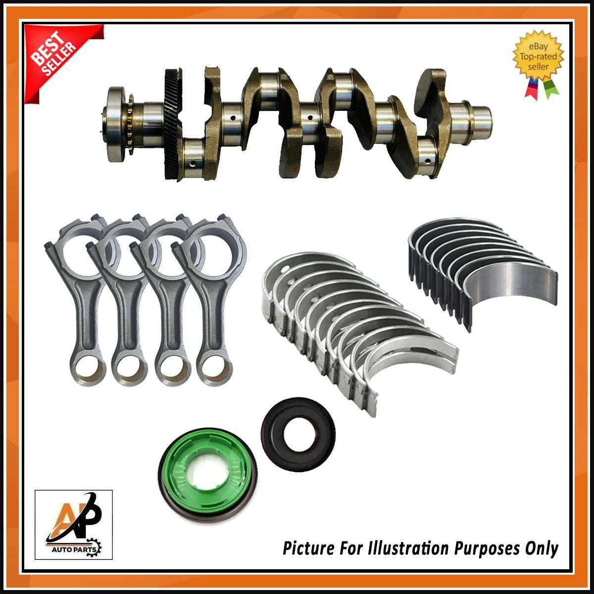 Crankshaft with Engine Rebuild Kit for Jaguar F Pace XE (2018–2021)