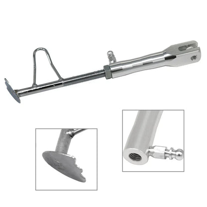 Adjustable Non-Slip Kickstand for Motorcycle - Silver