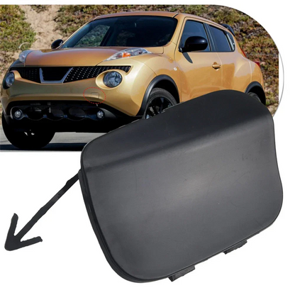 Black Front Bumper Tow Hook Eye Cap Cover for Nissan Juke (2011-2014)