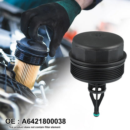 Black Oil Filter Cap Cover for Mercedes-Benz R350 ML350 R320 GL350 (2006-2011)