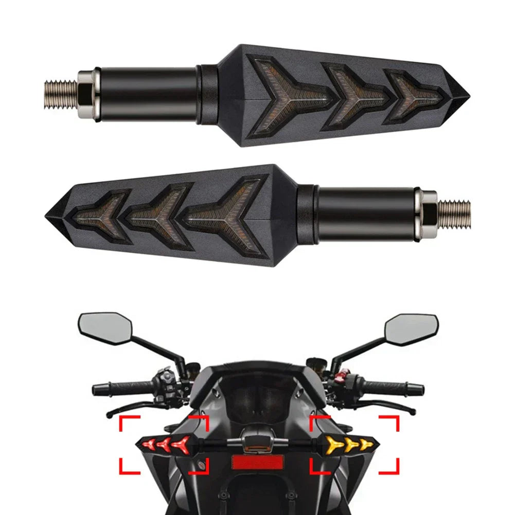 Sequential LED Turn Signal Blinker Light for Car Tail Brake Lamp Amber