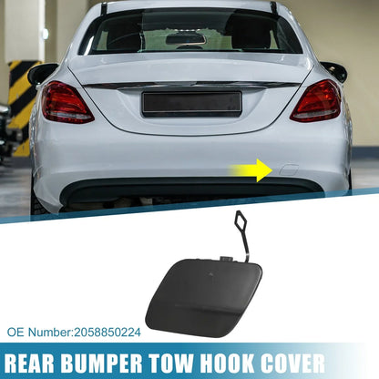 Rear Bumper Tow Hook Cover for Mercedes-Benz C300 C400 (2015) - Black