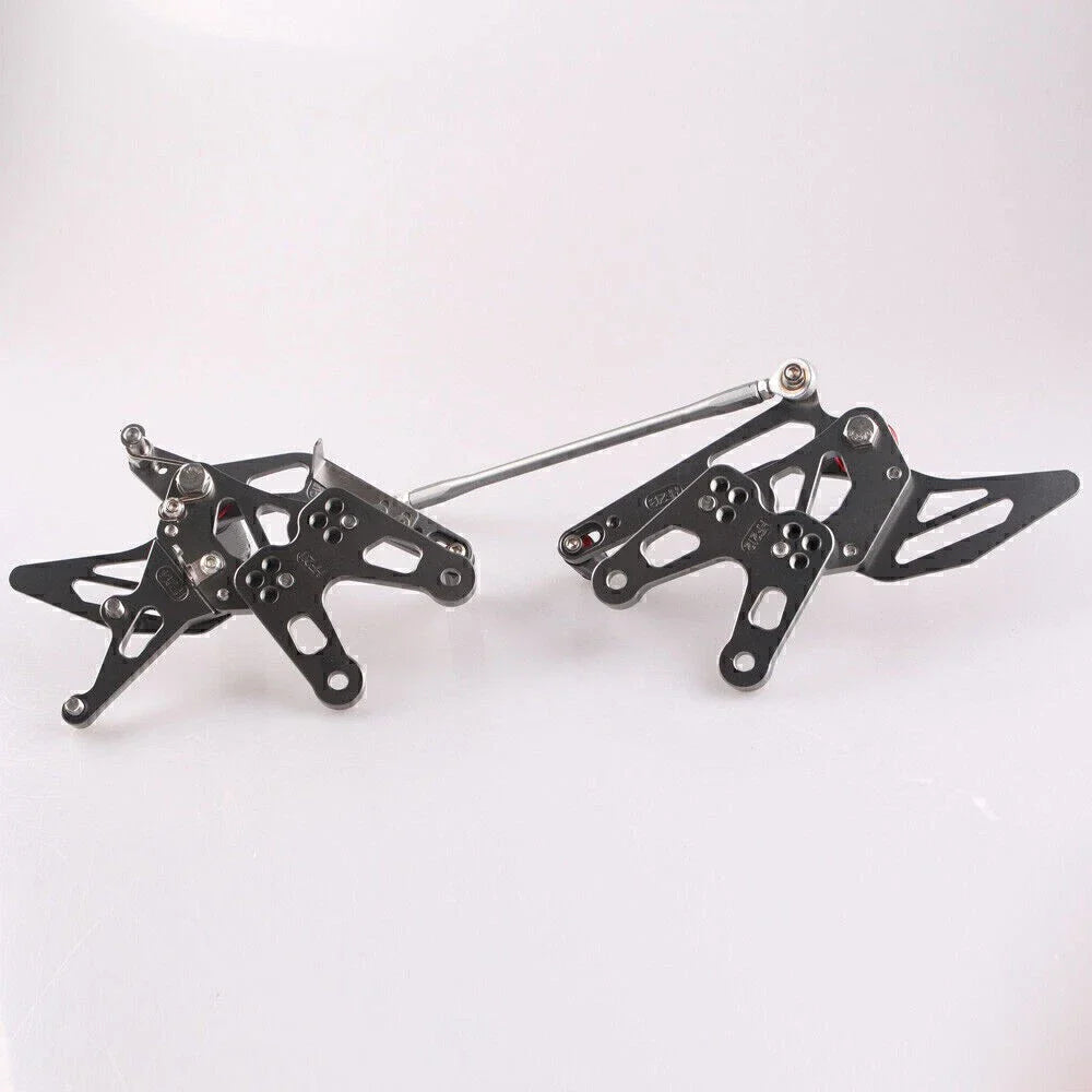 Rearset Footpegs Pedals Brackets for Kawasaki ZX10R (2006-2007)