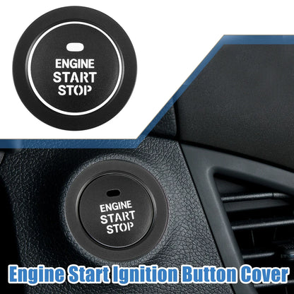 Engine Ignition Button Decal for Hyundai Sonata 2011-2014 Aluminum Alloy Black
