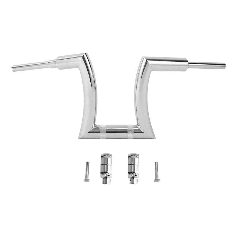 14in Rise 2in Hanger Bar Risers for Harley Softail Chrome