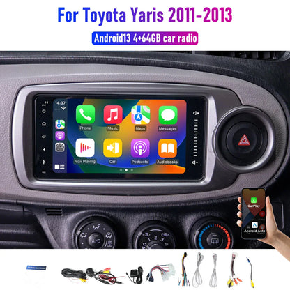 Apple CarPlay Android Auto BT Radio for Toyota Yaris (2011-2013)