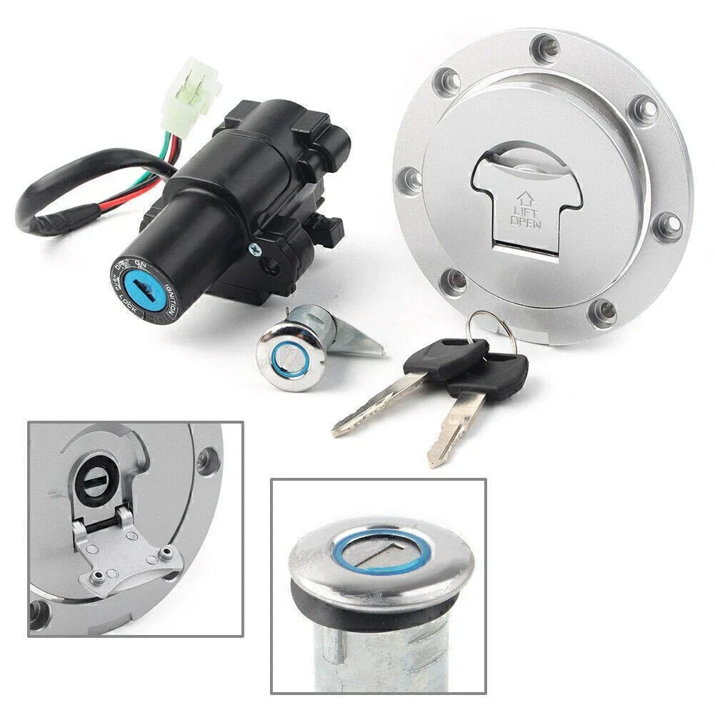Ignition Switch & Fuel Gas Cap Cover Set for Honda CB500 CB600F