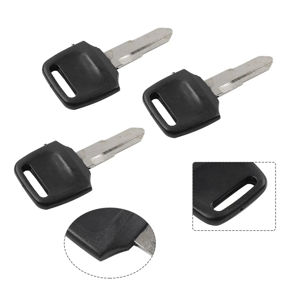 3 x Uncut Blade Blank Keys for Honda Dio 56 57 Z4 125 WH110 Scooter