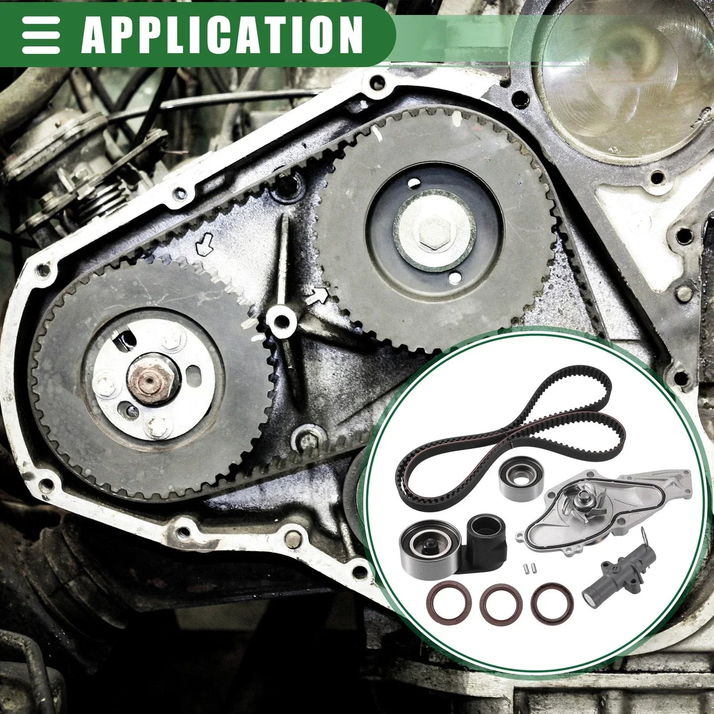 Car Engine Timing Belt & Water Pump Set for Honda Accord (2003-2017)