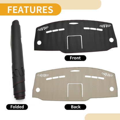 Dashboard Cover Mat for Mercedes-Benz Vito 2015-2020 - Black Red Carpet