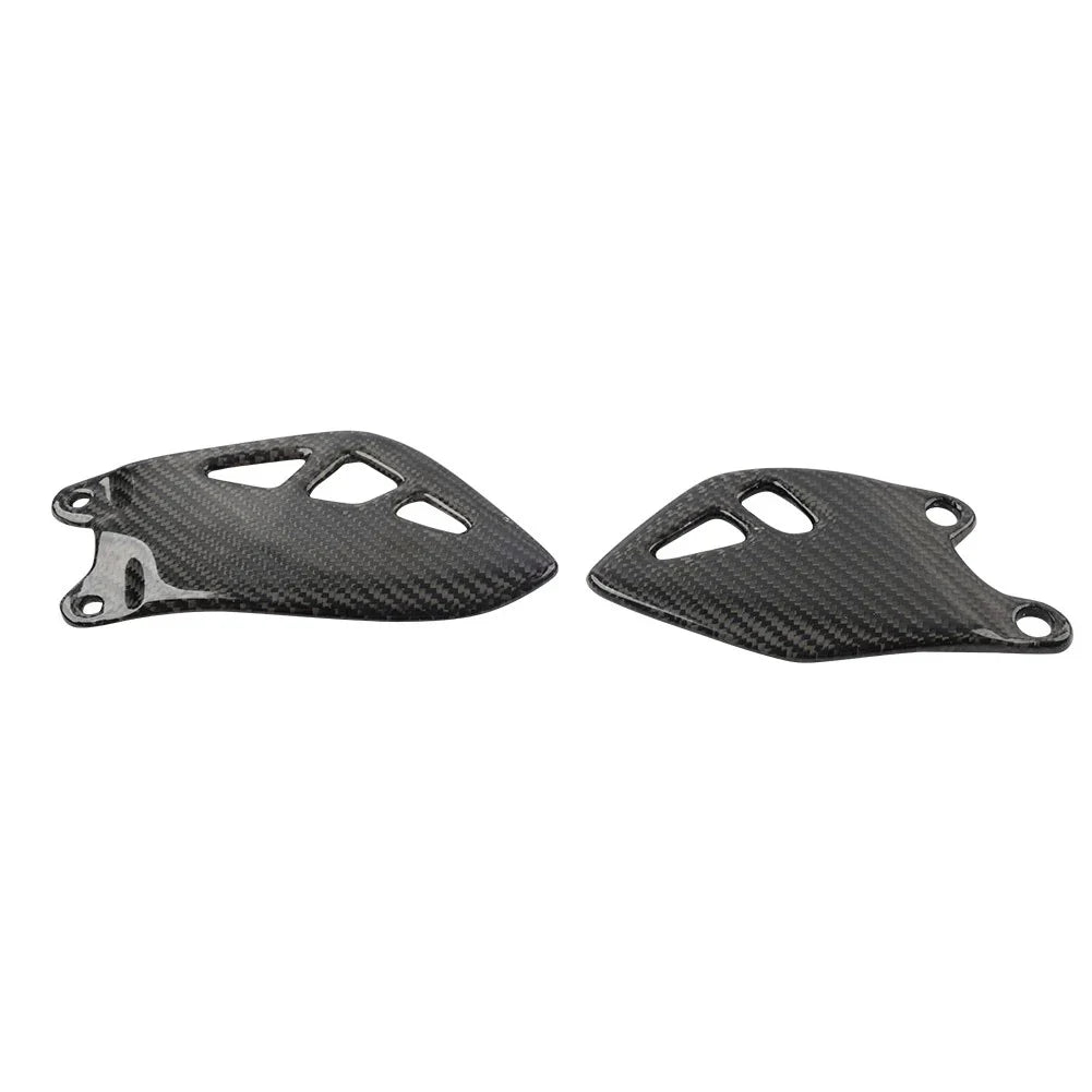 Carbon Fiber Footrest Plate Heel Guard for Kawasaki ZX-10R 2015-2024