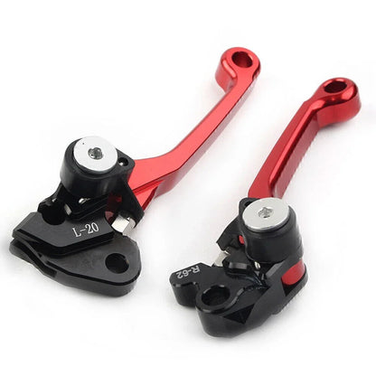 Red Brake Clutch Levers for Suzuki RMZ450 (2005-2022)