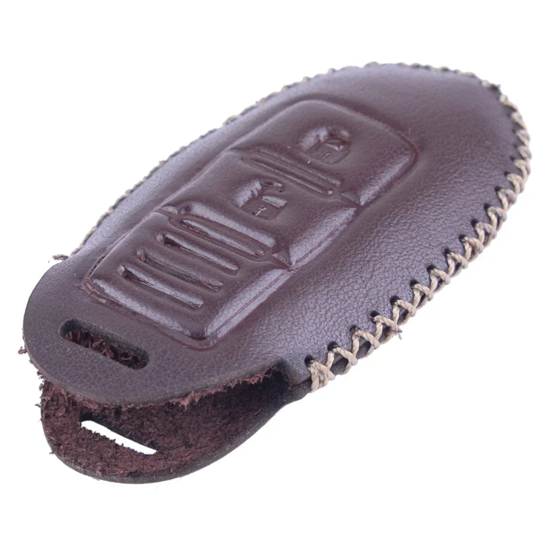 Car Leather Chrome Remote Key Cover Case for Nissan (No specific years)