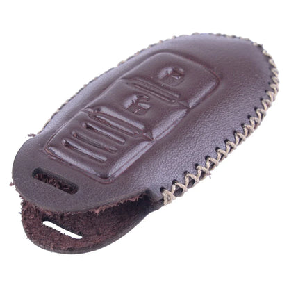 Car Leather Chrome Remote Key Cover Case for Nissan (No specific years)
