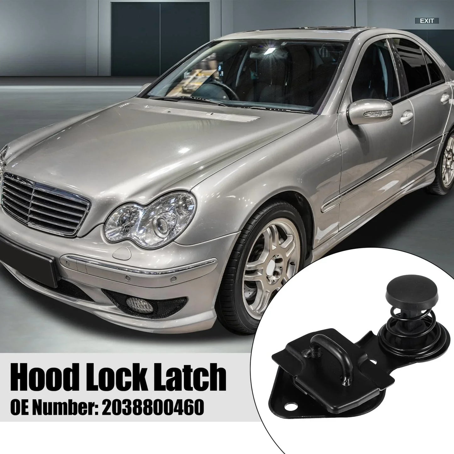 Front Upper Hood Catch Latch Lock for Mercedes-Benz W164 W203 W209 R251 (2005-2015)