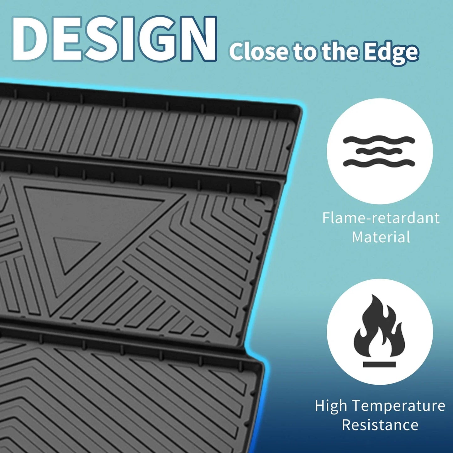 Flat Face Cargo Liner Rear Trunk Mat for Mercedes Benz GLS (2013-2019) 1 x Pc