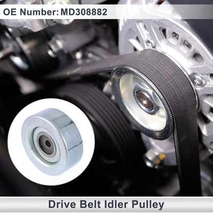 Drive Belt Idler Pulley for Hyundai Sonata, Kia (1990-1998) - 1 x Piece