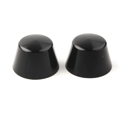 Black Front Axle Cap Nut Covers for Harley Sportster Dyna Road Glide (2004-2023)