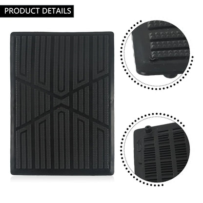 Floor Pad Heel Foot Mat Pedal Patch Cover Black PVC Waterproof for Car