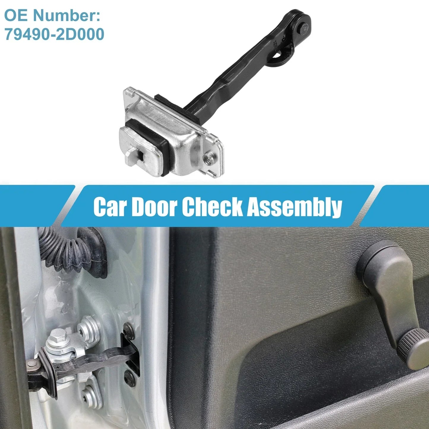 Rear Right Door Check for Hyundai Elantra GLS GT 2.0L L4 (2001-2006)