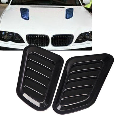Black Air Flow Intake Hood Scoop Vent Cover for Auto Car (No Year Specified)