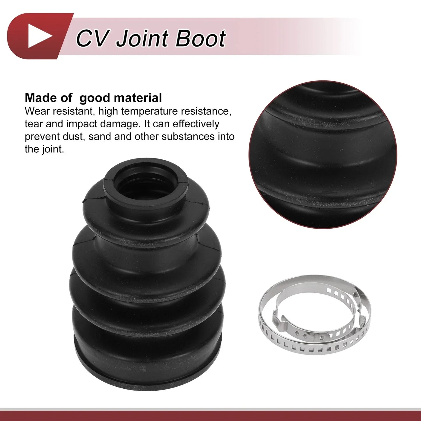 Outer CV Joint Boot Kit w/ Clamps for Mercedes-Benz C350 (2006-2015)