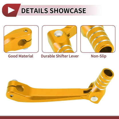 Folding Motorcycle Gear Shifter Lever for Honda CRF150F (2003-2017) Gold Tone