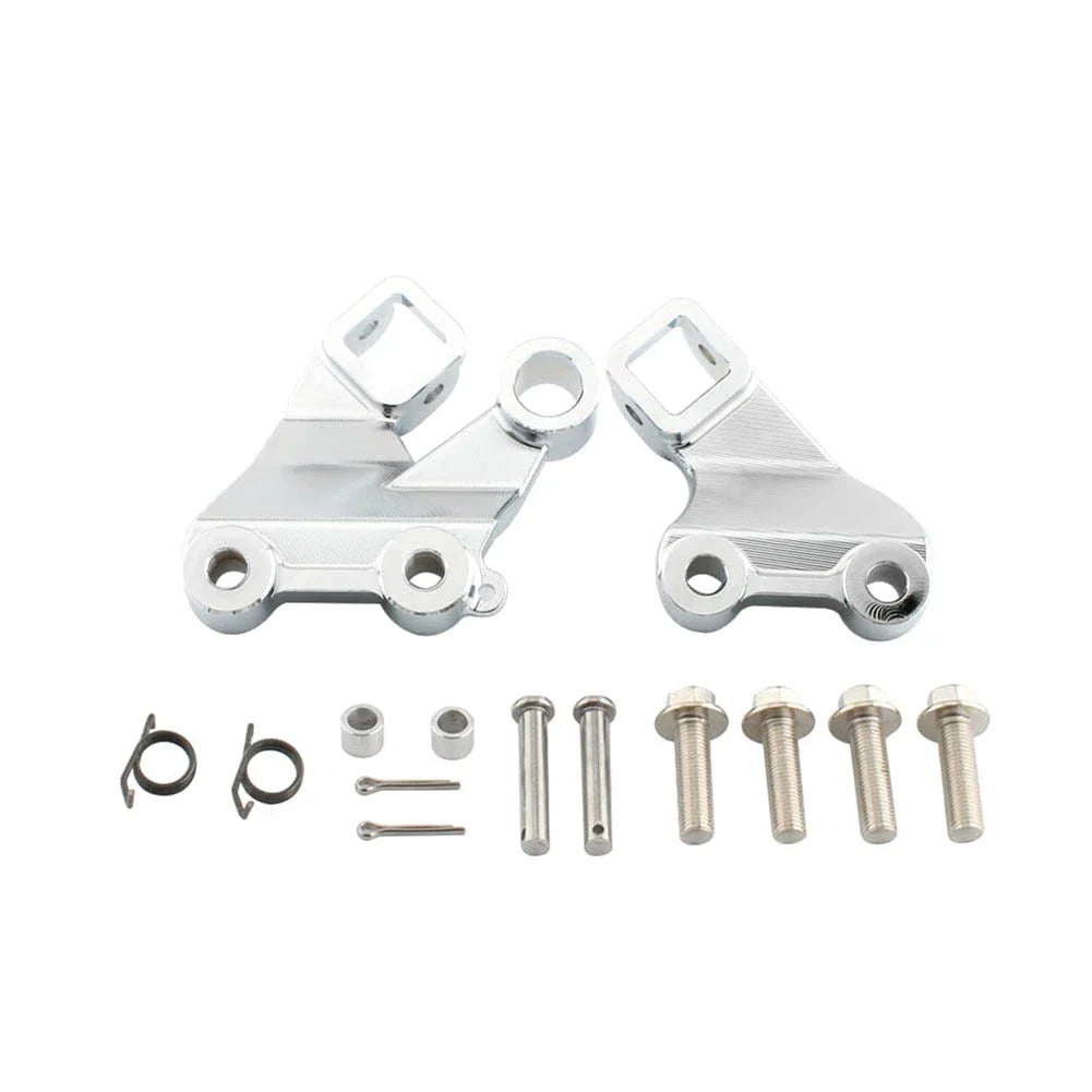 Rider Footrest Pegs Mount Bracket for Yamaha Vmax 1200 VMX1200 (1985-2007)