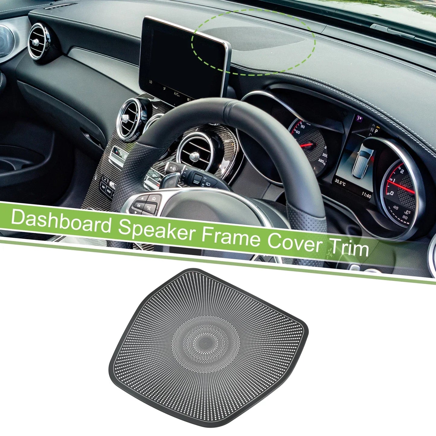 Dashboard Speaker Frame Cover Trim for Mercedes Benz C GLC Class (2015-2021)