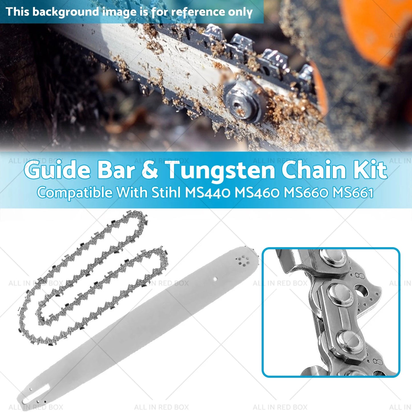 24" Bar & Chain 3/8 .063 84DL Tungsten for Stihl MS440 MS460 MS660 MS661