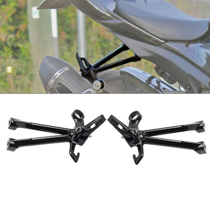Black Rear Passenger Footrest Bracket for Suzuki GSXR1000 GSX-R 1000 (2007-2008)