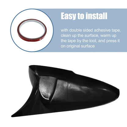 ABS Black Car Rearview Mirror Cover Trim for Honda Accord 2018-2022