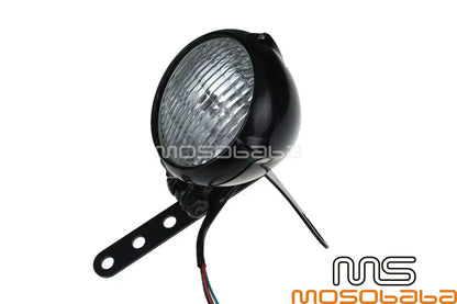 Black Adjustable Headlight Mount Bracket for BMW Harley Sportster Chopper Bobber