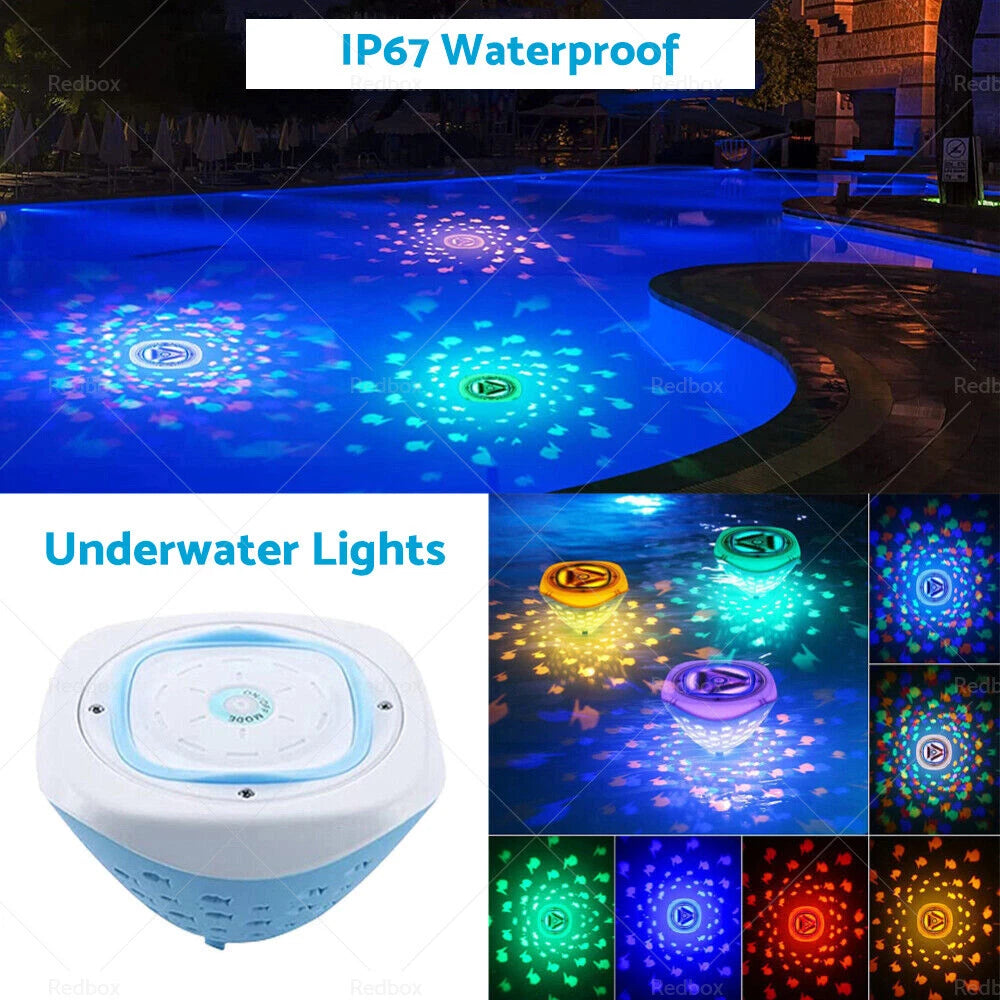 LED Floating Underwater Lights for Pool Spa Disco Glow Show