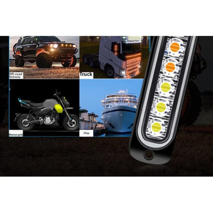 Side Light / 6-LED White Yellow Blue 12V-24V / Pickup Truck