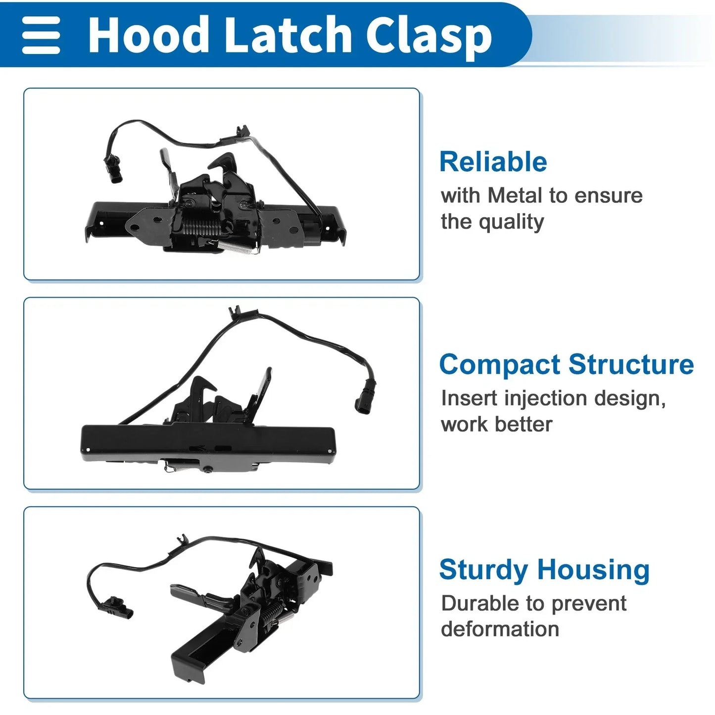 Hood Latch Assembly for Hyundai Elantra (2021-2023) 1 x Quality Replacement