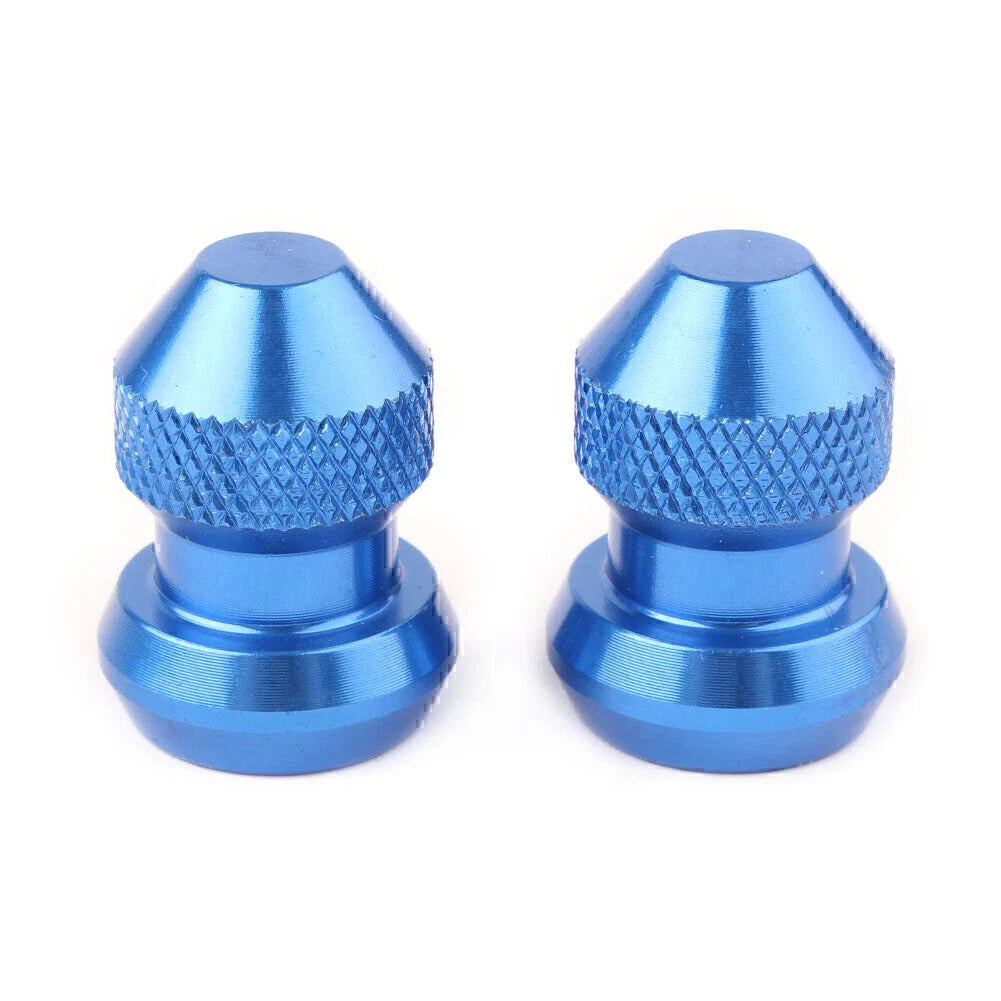 Blue Universal Tyre Air Valve Caps for Car Truck Motorcycle Bike