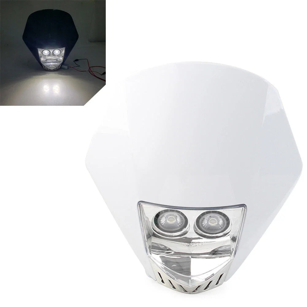 6W LED Bulbs Dual Headlight Lamp for Dirt Pit Bike