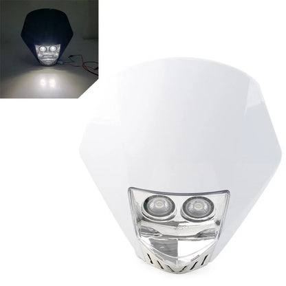 6W LED Bulbs Dual Headlight Lamp for Dirt Pit Bike