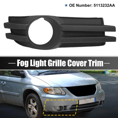 Front Right Fog Light Grille Cover for Dodge Grand Caravan (2008-2010)