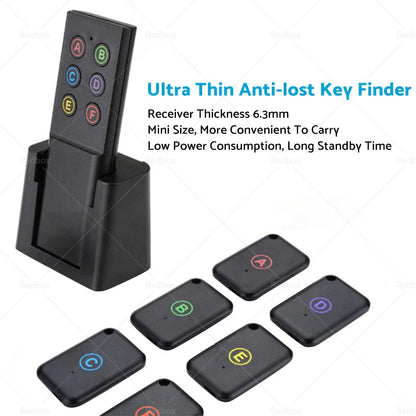 6 x Wireless Key Finder Transmitter & Receivers for Wallet Tracker