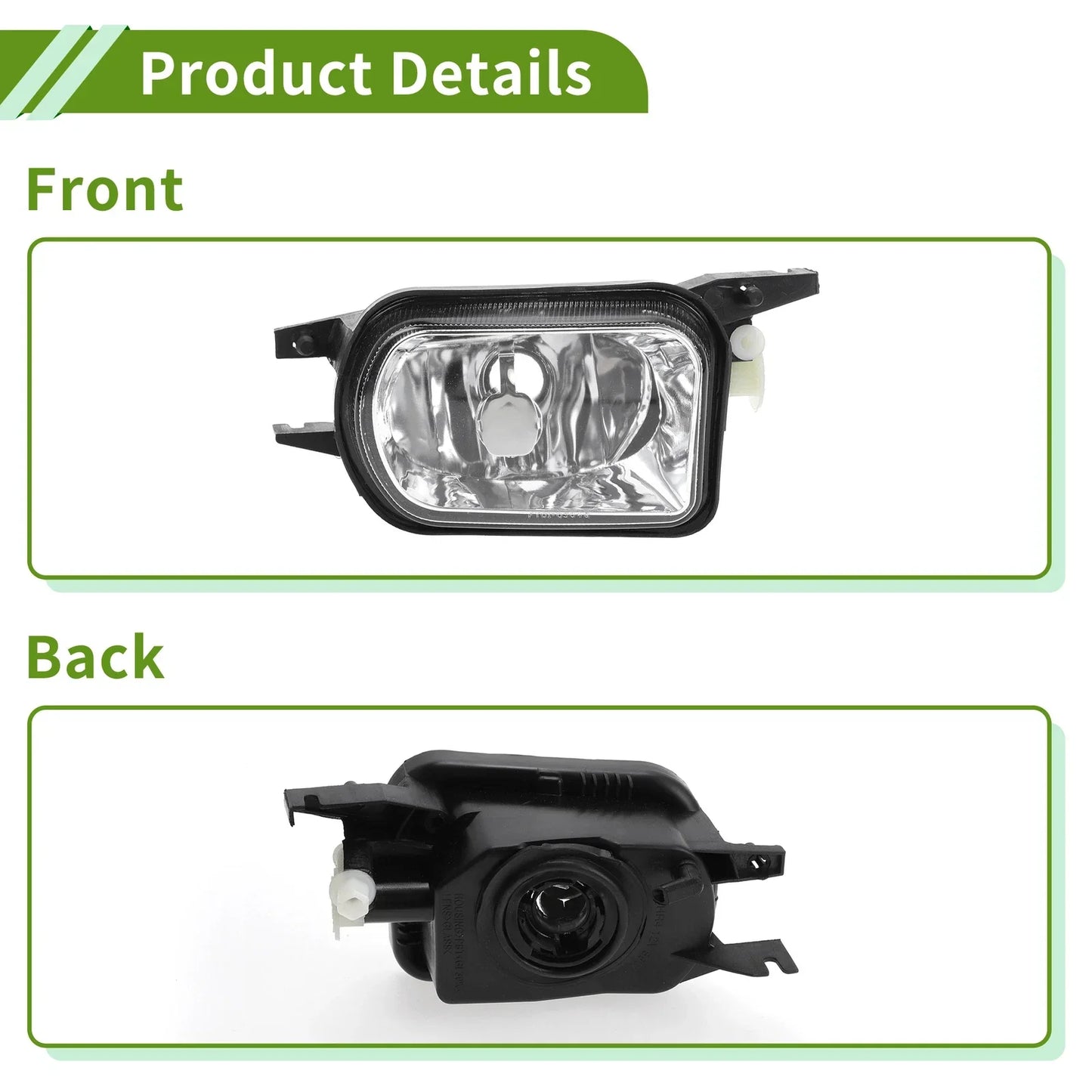 Right Fog Light Grill for Mercedes-Benz W203 (2001-2007)