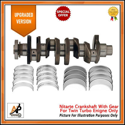 Alloy Steel Crankshaft with Gear Replacement for Jaguar Land Rover 2.0D (204DTA) (200–200)