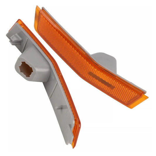 Amber Front Bumper Side Marker Light Shells for Lincoln MKX (2007-2010)