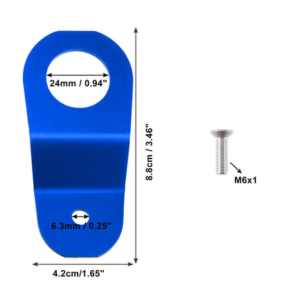 Engine Water Tank Radiator Bracket for Honda Civic (2001-2005) - Aluminum Blue