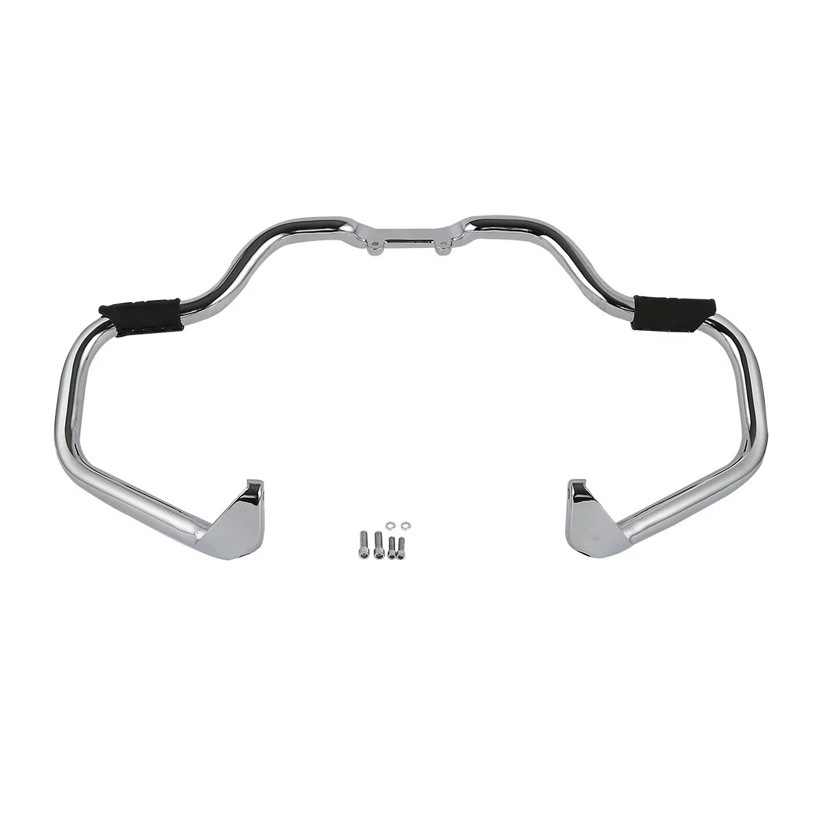 Chrome/Black Mustache Engine Guard Crash Bar for Indian Chieftain (2014-2025)